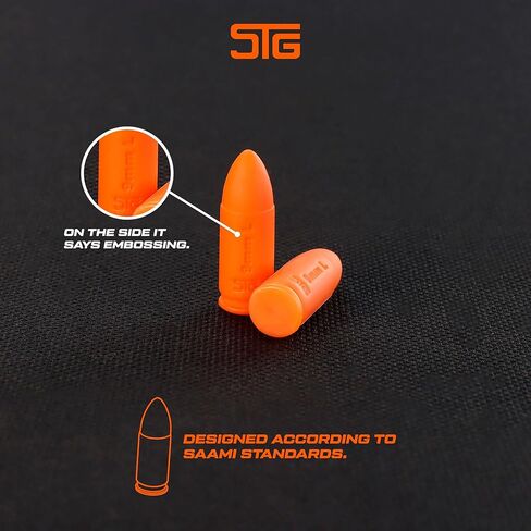 قبعات STG Snap مقاس 9 مم - جولات دمية بوليمر ممتازة للتدريب على الحرائق الجافة، والتدريبات التكتيكية والتعامل الآمن مع الأسلحة - ليست مطبوعة ثلاثية الأبعاد، وبنية عالية المتانة - 30 طلقة in Kuwait