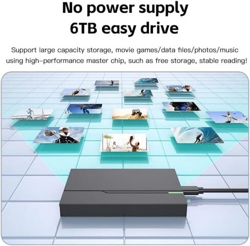حافظة القرص الصلب الخارجي 2.5 بوصة USB C 3.0 حافظة القرص الصلب 6 تيرا بايت تدعم 7 مللي متر 9.5 مللي متر SATA SSD HDD لأجهزة الكمبيوتر المحمول in Kuwait