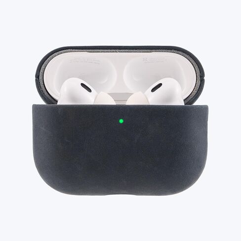 حافظة جلدية من RustBend لأجهزة AirPods Pro 3، لمسة نهائية عتيقة تم ارتداؤها في المعركة، فاخرة ومتينة، حافظة كاملة مصنوعة يدويًا، جلد RustBend Crazy Horse مصنوع يدويًا (أخضر الغابة) in Saudi Arabia