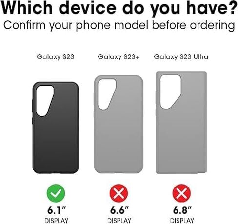 حافظة OtterBox Galaxy S23 Prefix Series - شفافة، رفيعة للغاية، مناسبة للجيب، حواف مرتفعة تحمي الكاميرا والشاشة، متوافقة مع الشحن اللاسلكي - عبوة غير مخصصة للبيع بالتجزئة in Kuwait