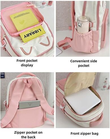 Kawaii Cat Ita Bag Backpack with Pin Badge Display Stylish Travel Bag for Women, Lightweight Design for Fashion Lovers (Brown) in Saudi Arabia