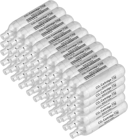 Lancer Tactical 50 Pack (50 Counts) High Grade 12 Gram CO2 Airsoft Cylinder 12g CO2 Cartridge CO2 Tank 50 Pack for Pellet Guns, BB Guns and Airsoft Guns in Saudi Arabia