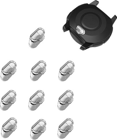 10 Pack Charger Port Protector for Garmin Instinct 3 40MM/45MM/50MM,BOVUGAC TPU Dust Plug Anti-dust Plugs Compatible for Garmin Instinct E-Clear White in Saudi Arabia