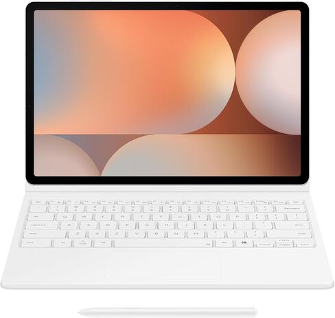 Samsung Galaxy Tab Book Cover Keyboard Ai Key لجهاز Galaxy Tab S10+ وS9+ وS9 FE+، منصة قابلة للفصل، تجربة تشبه الكمبيوتر الشخصي، مشاركة لوحة المفاتيح اللاسلكية، الإصدار العالمي - أبيض in Saudi Arabia