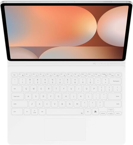 Samsung Galaxy Tab Book Cover Keyboard Ai Key لجهاز Galaxy Tab S10+ وS9+ وS9 FE+، منصة قابلة للفصل، تجربة تشبه الكمبيوتر الشخصي، مشاركة لوحة المفاتيح اللاسلكية، الإصدار العالمي - أبيض in Saudi Arabia