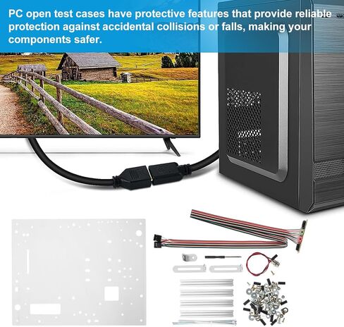 حامل لحافظة الكمبيوتر في الهواء الطلق مع لوحة USB للوحات الأم الصغيرة والمايكرو ATX، وحامل صغير لإطار الكمبيوتر الشخصي لاختبار سطح المكتب وتخزين بطاقة الفيديو in Saudi Arabia