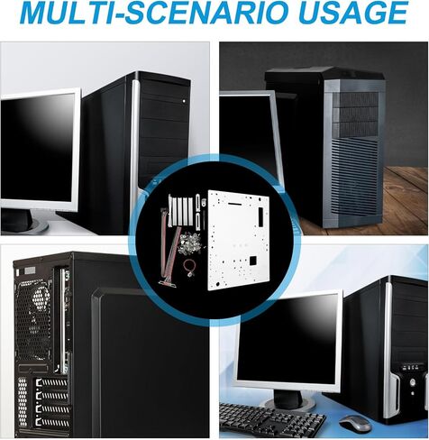 حامل لحافظة الكمبيوتر في الهواء الطلق مع لوحة USB للوحات الأم الصغيرة والمايكرو ATX، وحامل صغير لإطار الكمبيوتر الشخصي لاختبار سطح المكتب وتخزين بطاقة الفيديو in Saudi Arabia