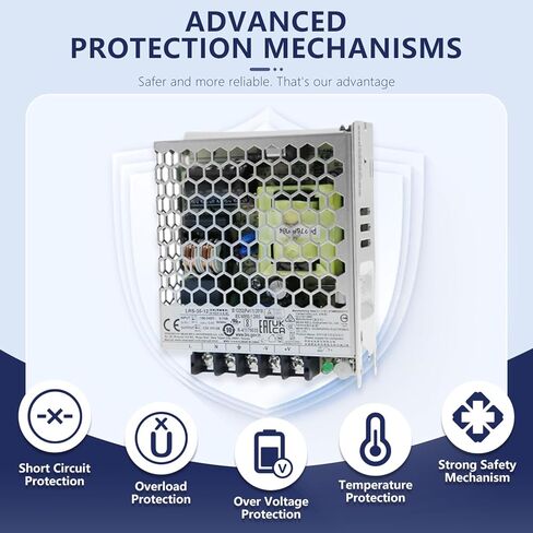 DYSGLOBAL LRS-35-12 AC-DC تحويل التيار الكهربائي 12V 3A 36W مخرج واحد لأنظمة الأتمتة الصناعية والمعدات الكهربائية in Saudi Arabia