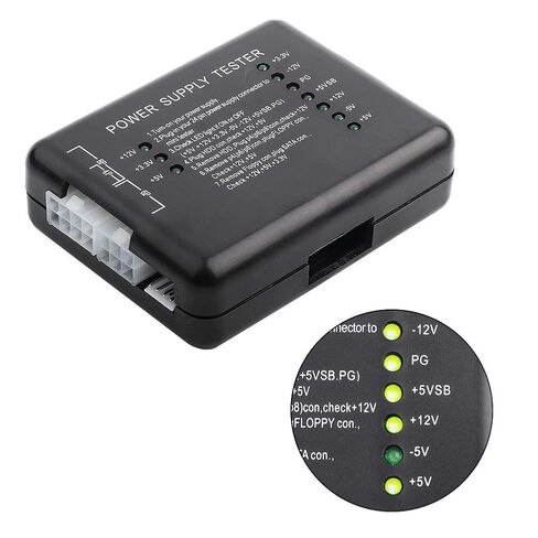 Yctze 20/24 Pin HDD Floppy Power Supply Tester Checker for Computer, ATX PSU Motherboard Test Bench Unit in Saudi Arabia