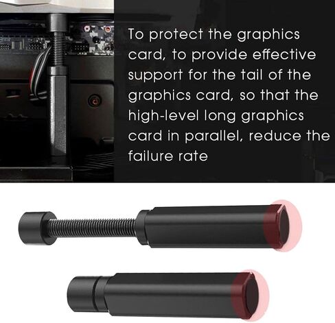 GPU Support Bracket,Graphics Video Card Brace with Height Adjustable,Video Cards Sag Holder Bracket,Sag Holder for Universal Graphics Card Sag,Easy to Install(Silver) in Kuwait