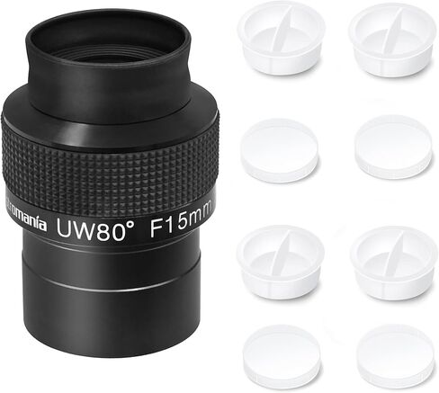 Astromania 2 Inch Telescope Eyepiece Dust Caps - Bundle with - 2 inch 15mm Ultra Wide 80 Degree Eyepiece in Saudi Arabia