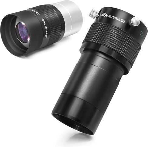 Astromania 2" Kellner FMC 55 Degree Eyepiece 26mm - Bundle with - Barlow Lens 2X 2 Inch with ED Glass in Saudi Arabia