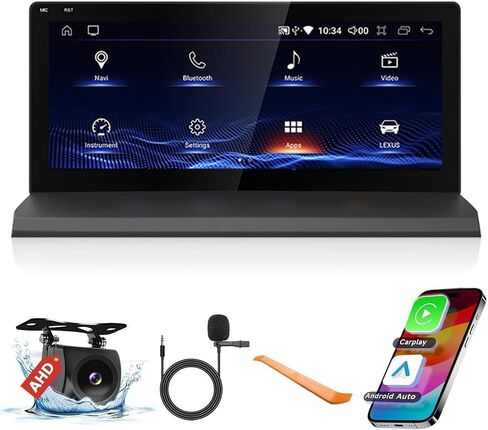 لكزس NX 2015-2017 10.25 بوصة ثماني النواة 8G+64G Car CarPlay Android Auto Navigation Android Stereo GPS Radio Display IPS Touchscreen Headunit Tablet Media Player (V2) in Saudi Arabia
