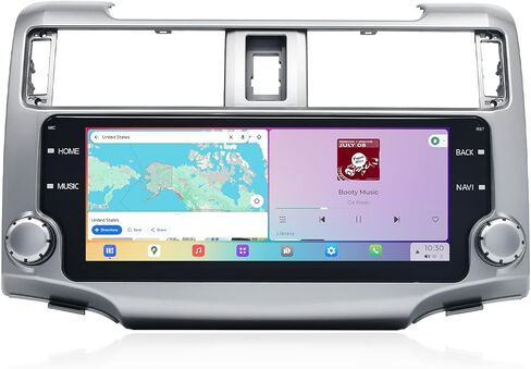 راديو سيارة 8 + 256 جيجابايت لسيارة Toyota 4Runner 2010-2023 مع Carplay لاسلكي وAndroid Auto لاسلكي/سلكي، شاشة 10.25 بوصة، ملاحة GPS، ستيريو 13 حيوي، مع مقبض in Kuwait