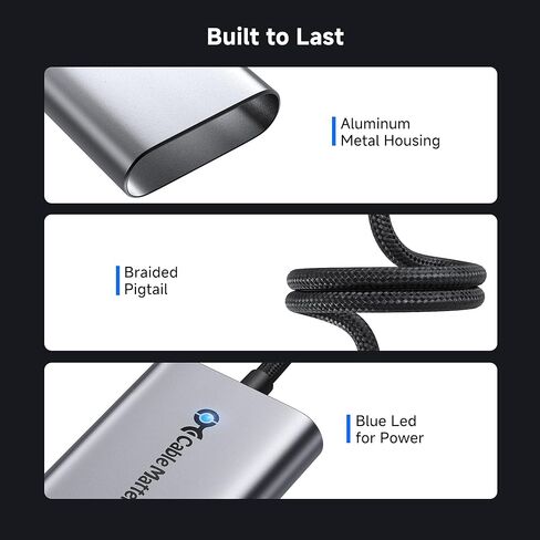 كابل يهم محول USB C إلى 5 جيجا بايت إيثرنت مع شحن 140 وات، محول USB C إلى إيثرنت 5 جيجا بايت، متوافق مع USB4، Thunderbolt 5/4، MacBook، أجهزة الكمبيوتر المحمول وأجهزة USB-C in Kuwait