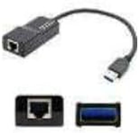 4X90E51405 USB 3.0 Type-A to RJ-45 Ethernet Adapter, Male to Female, Black in Saudi Arabia