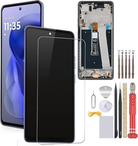 استبدال شاشة Motorola Moto G Power 5G 2025 XT2515-1 لجهاز Moto G Power 5G 2025 6.8 بوصة شاشة LCD تعمل باللمس أدوات إصلاح تجميع الشاشة (مع إطار) in Kuwait
