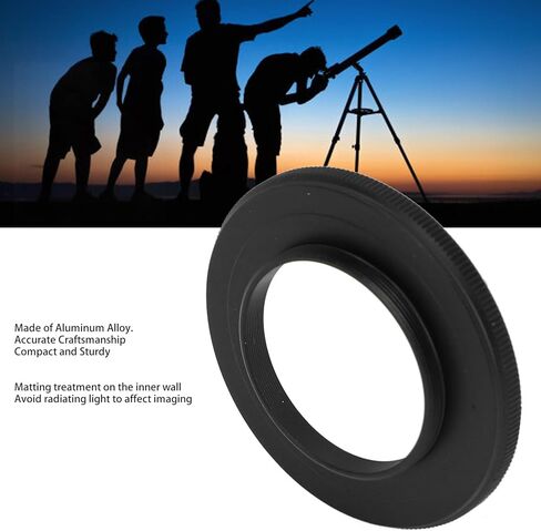M56X0.75mm Female to M42X0.75mm Male T2 Adapter, 5P9937K Aluminum Alloy Thread Telescope Converter Telescope Adapter for Telescopes Astronomical Accessories in Saudi Arabia