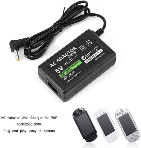 محول تيار متردد من Sunnyillumine مزود طاقة لشاحن الحائط المنزلي لجهاز Sony PSP 1000 2000 3000 Slim Lite in Saudi Arabia