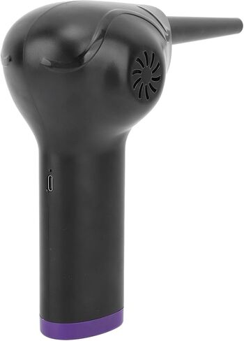 Air Duster 60000RPM 2 Speed Powerful Dust Blower Portable Rechargeable Keyboard Cleaner with 5 Nozzles and Light in Saudi Arabia