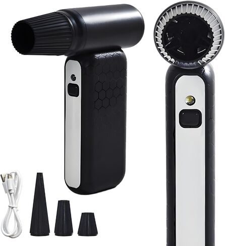 Electric Air Duster 110000RPM Super Power Air Duster, 3-Gear Adjustable Mini Blower with Fast Charging, Dust Blower for Computer, Keyboard, House, Outdoor and Car FS-01-Black in Saudi Arabia