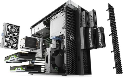 برج الكمبيوتر المكتبي لمحطة العمل Dell Precision T7820 (2018) | Core Xeon - محرك أقراص ثابتة سعة 1 تيرابايت + محرك أقراص ثابتة SSD سعة 512 جيجابايت - ذاكرة وصول عشوائي 32 جيجابايت - RTX 4000 | النوى - 8 جيجا بايت GDDR6 ويندوز 11 برو (متجدد) in Kuwait