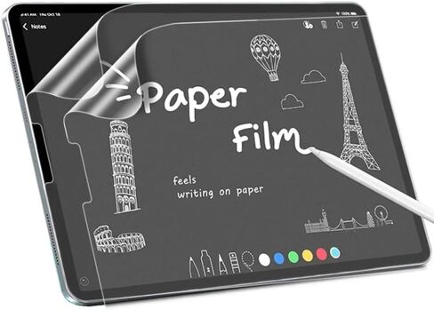 (قطعتان) واقي شاشة ملمس ورقي غير لامع متوافق مع iPad mini 8.3 بوصة (A17 Pro 7th/6th Gen 2024/2021) ناعم مضاد لبصمات الأصابع والكتابة والرسم باستخدام القلم مثل الورق in Kuwait