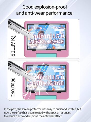 واقي شاشة لجهاز PEICHENG CP31MK Android 15 مقاس 10.1 بوصة، مضاد للخدش بصلابة 9H حساسة للمس، حواف مستديرة 2.5D خالية من الفقاعات، سهل التركيب، عبوتان. in Kuwait