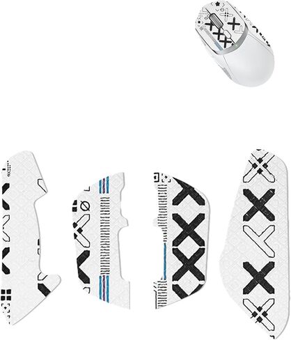 Anti-Slip Grip Tape for Logitech G309 Wireless Gaming Mous,Ultra-Thin Sweat-Absorbing Mouse Skin Sticker Set,Washable Reusable Non-Slip Grip for Esports Gaming Control,Black Printed in Kuwait