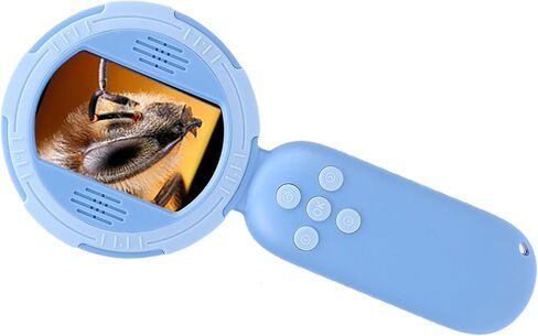JTLB Kids Digital Microscope 2MP 100X Magnification Rechargeable Portable Handheld Microscope Educational Toy with LED Light for Exploration Classroom in Saudi Arabia