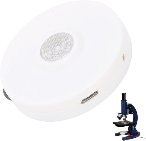 Sanpyl Biological Microscope Lamp, LED Light Source with Stepless Dimming Control & Mirror, Extended Battery Life for Lab Sessions and Classroom in Saudi Arabia