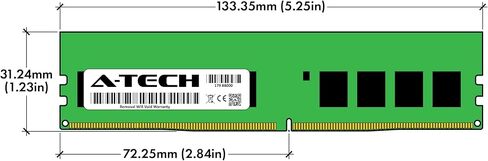 A-Tech 32GB Replacement for Hynix HMAA4GU7AJR8N-VK - DDR4 2666MHz PC4-21300 ECC Unbuffered UDIMM 288-Pin 2Rx8 1.2V - Single Server Memory RAM Stick (HMAA4GU7AJR8N-VK-ATC) in Kuwait