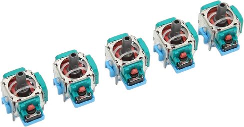 5Pcs Replacement 3D Joystick Analog Stick Module for Game Controller, Premium ABS Material, Stable Performance, Compact Design, for Gamepad in Saudi Arabia