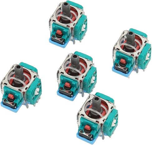 5Pcs Replacement 3D Joystick Analog Stick Module for Game Controller, Premium ABS Material, Stable Performance, Compact Design, for Gamepad in Saudi Arabia