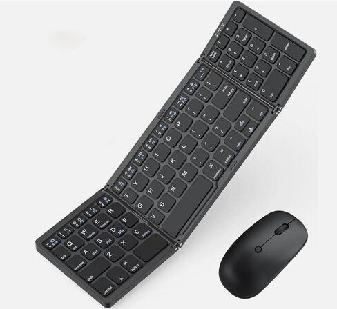 Foldable Keyboard and Mouse for HP OmniBook 5 Next Gen AI 14,Bluetooth5.1 x 3,Suitable for Business and Travel in Saudi Arabia