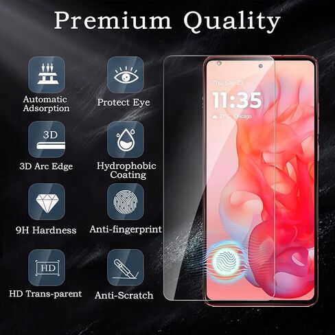 Screen Protector for Motorola Moto g Stylus 5G 2024, Tempered Glass Film, Ultra HD 9H Hardness Case Friendly Anti Scratch Bubble Free Ultra Resistant Oil-Resistant Shatter Protection, 3-Pack in Saudi Arabia