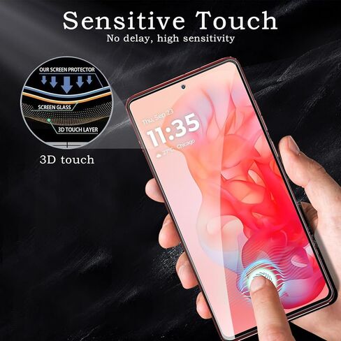 Screen Protector for Motorola Moto g Stylus 5G 2024, Tempered Glass Film, Ultra HD 9H Hardness Case Friendly Anti Scratch Bubble Free Ultra Resistant Oil-Resistant Shatter Protection, 3-Pack in Saudi Arabia