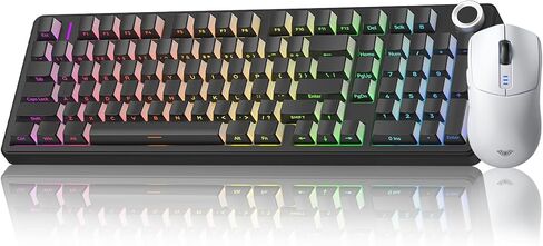 AULA Wireless Keyboard and Mouse Combo, F99 Pro Silent Mechanical Keyboard+SC580 Wireless Mouse in Saudi Arabia