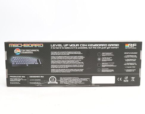 لوحة مفاتيح ميكانيكية بإضاءة خلفية Mechboard 64 لجهاز Commodore 64 - مصابيح LED حمراء - in Kuwait