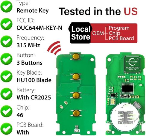 بديل لجهاز التحكم عن بعد Mitsubishi Lancer Outlander Sport Mirage Key Fob 2017 2018 2019 2020 3 أزرار 315 ميجا هرتز OUC644M-KEY-N، أسود in Kuwait