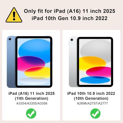 حافظة لوحة مفاتيح لجهاز iPad 11th (A16, 2025) وiPad الجيل العاشر 10.9 بوصة (2022)، غطاء رفيع قابل للطي مع لوحة مفاتيح بلوتوث قابلة للفصل ومسند، تصميم واقٍ بطباعة جلد الفهد 02 in Kuwait