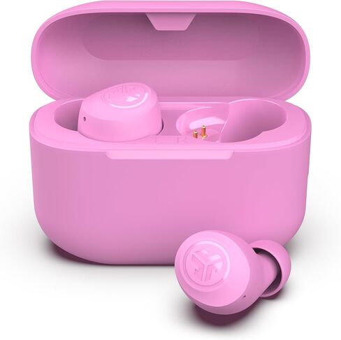 JLab Go Air Pop+ True Wireless Bluetooth Earbuds in Pink Plus Cloud Foam Mnemonic Earbud Tips in Saudi Arabia
