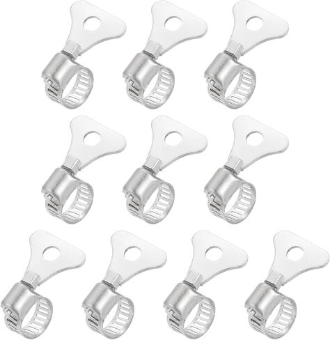 HARFINGTON 4pcs Hose Clamp 0.7"-1.1" (19-29mm) Adjustable 304 Stainless Steel Worm Gear Hose Clamps Assortment Kit for Plumbing Dryer Vent Automotive Dust Collector in Saudi Arabia