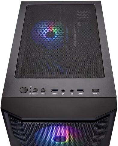 كمبيوتر Skytech Gaming Shadow للألعاب، AMD Ryzen 7 5700 3.7 جيجا هرتز، NVIDIA RTX 5060 Ti 8 جيجا بايت VRAM، 1 تيرابايت NVMe SSD، 32 جيجا بايت DDR4 RAM 3200، 650 وات ذهبي PSU، Wi-Fi، Win 11، سطح المكتب in Kuwait
