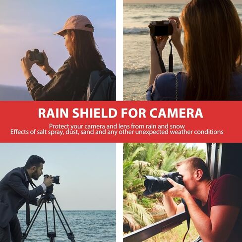 غطاء مطر للكاميرا من NUOBESTY مقاوم للماء DSLR معطف مطر واقٍ للتصوير الفوتوغرافي في الهواء الطلق مع درع مقاوم للغبار in Saudi Arabia