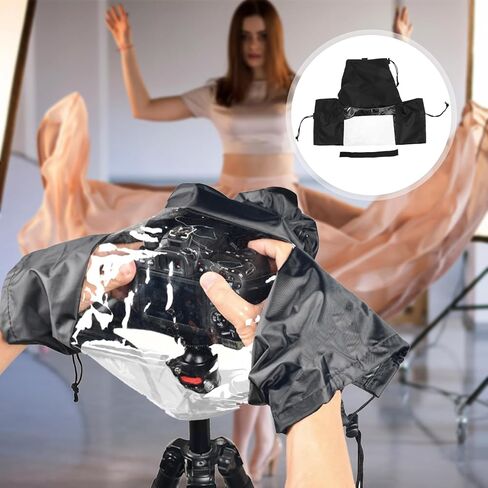 غطاء مطر مقاوم للماء لكاميرا DSLR، غطاء واقي للكاميرا مقاوم للغبار، درع مطر خارجي لمعدات التصوير الرقمي in Saudi Arabia