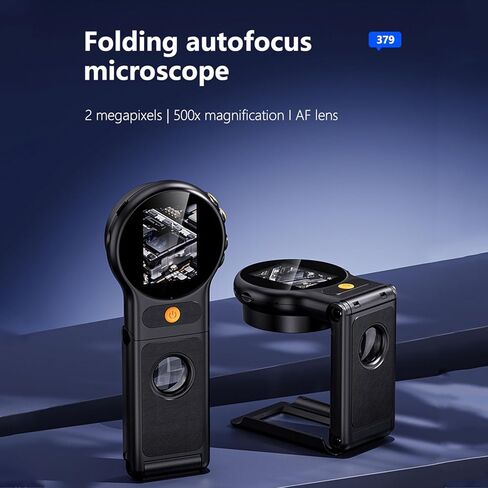مجهر رقمي PUSOKEI، شاشة 2 بوصة 1080P HD 500X تكبير التركيز التلقائي، مع 8 مصابيح LED، متوافق مع الكمبيوتر الشخصي Wins OS X Repair Soldering in Kuwait