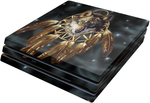 غلاف MightySkins متوافق مع وحدة تحكم Sony PS4 Pro - Wolf Dreams | غطاء ملتف واقٍ ومتين وفريد ​​من نوعه من الفينيل | سهل التطبيق والإزالة وتغيير الأنماط | صنع في الولايات المتحدة الأمريكية in Saudi Arabia