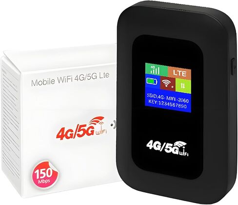 نقطة اتصال واي فاي متنقلة من VBESTLIFE، جهاز نقطة اتصال واي فاي 4G LTE غير مقفل، جهاز توجيه واي فاي محمول بسرعة 150 ميجابت في الثانية مع فتحة بطاقة SIM لآسيا وأفريقيا والشرق الأوسط in Saudi Arabia