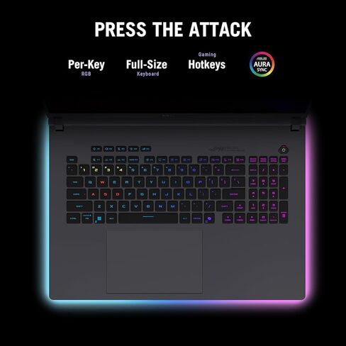 كمبيوتر محمول للألعاب ASUS ROG Strix G18، مقاس 18 بوصة Nebula 16:10 2.5K 240 هرتز/3 مللي ثانية، GeForce RTX™ 5070، Intel® Core™ Ultra 9 275HX، 32 جيجابايت DDR5-5600، 1 تيرابايت PCIe Gen 4 SSD، Wi-Fi 7، Windows 11 Pro in Saudi Arabia